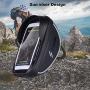 Aselife Waterproof Bike Handlebar Bag,Bicycle Phone Mount,Bicycle Phone Mount Holder Pouch Bag,Cycling Frame Transparent Touchable Case 360 Degrees Rotatable for Under 6 Smartphone