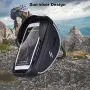 Aselife Waterproof Bike Handlebar Bag,Bicycle Phone Mount,Bicycle Phone Mount Holder Pouch Bag,Cycling Frame Transparent Touchable Case 360 Degrees Rotatable for Under 6 Smartphone