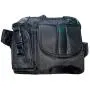 Lewong Universal Hands Free Chest Harness Bag Holster for Two Way Radio (Rescue Essentials) (Leather Black)