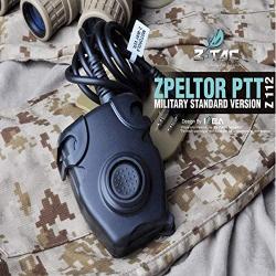 【Z-TAC Official Store】 Waterproof PTT Cable for Plug for Z Tactical C II H50 & H60HD01 Noise Reduction Headset, PTT with Tactical Headphones, Headset Adapter, Outdoor Headphones, Z112