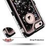 iPhone 6S Case, iPhone 6 Case, Anuck 3 in 1 Hybrid Heavy Duty Defender Case Sparkly Floating Liquid Glitter Protective Hard Shell Shockproof TPU Cover for Apple iPhone 6 /iPhone 6S 4.7" - Black
