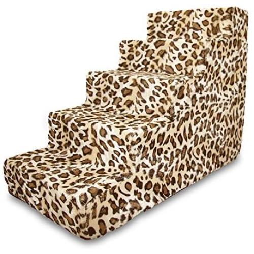 USA Made Pet Steps/Stairs with CertiPUR-US Certified Foam for Dogs & Cats by Best Pet Supplies