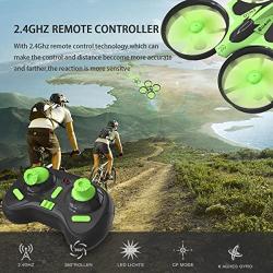 Mini Quadcopter Drone, EACHINE E010 2.4GHz 6-Axis Gyro Remote Control Best Nano Quadcopter Drone Boys Girls - Headless Mode, 3D Flip, One Key Return (Green)