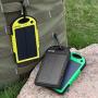 Levin Dual USB Port 6000mAh Portable Solar Panel Charger for iPhones, Windows and Android Phones - Yellow