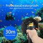 TELESIN Gopro Dome Port for GoPro Hero8 Black, Underwater 6 inches GoPro Diving Dome Port with Waterproof Cover Case + Floating Bobber Handle + Trigger for GoPro Hero 8 Black