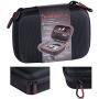 Smatree Carrying Case Compatible for GoPro Hero 8/7/6/5/4/3+/3/2/1/GOPRO HERO (2018)/DJI Osmo Action(Black & Red)-Extra-Small