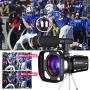 Video Camera 2.7K Camcorder Ultra HD 30MP Vlogging Camera for YouTube IR Night Vision 3 inch 16X Digital Zoom Touch Screen Camcorder with Microphone Remote Control Lens Hood and 2 Batteries