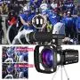 Video Camera 2.7K Camcorder Ultra HD 30MP Vlogging Camera for YouTube IR Night Vision 3 inch 16X Digital Zoom Touch Screen Camcorder with Microphone Remote Control Lens Hood and 2 Batteries