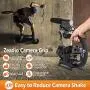 Zeadio Video Action Stabilizing Handle Grip Handheld Stabilizer with Hot-Shoe Mount for Canon Nikon Sony Panasonic Pentax Olympus DSLR Camera Camcorder
