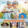 Seckton Upgrade Kids Selfie Camera, Best Birthday Gifts for Boys Age 3-9, HD Digital Video Cameras for Toddler, Portable Toy for 3 4 5 6 7 8 Year Old Boy with 32GB SD Card-Orange