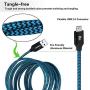 Micro USB Charger Cable, [15 Ft] Durable Extra Long USB 2.0 Charge Cord Compatible for Android/Windows/Smartphones/Samsung/HTC/Motorola/Nokia/LG/Tablet and More(Blue)