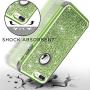 iPhone 8 Plus Case, iPhone 7 Plus Case, Hython Heavy Duty Defender Protective Case Bling Glitter Sparkle Hard Shell Armor Hybrid Shockproof Rubber Bumper Cover for iPhone 7 Plus and 8 Plus, Green