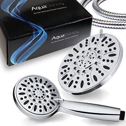 AquaDance 7" Premium High Pressure 3-Way Rainfall Combo for The Best of Both Worlds-Enjoy Luxurious Rain Showerhead and 6-Setting Hand Held Shower Separately or Together - Chrome Finish - 3328