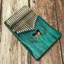 Vilihy Kalimba Mbira Thumb Piano Sanza 17 keys Solid Wood Finger Piano with Carry Bag Music Book Musical Scale Stickers Tuning Hammer Finger sleeve Musical Gift Easy to learn