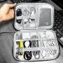 HCFGS Electronic Organizer Travel Accessories Cable Bag,Waterproof Universal Cable Storage Bag for USB Cable Cord, Flash Drive, Charger, Mobile Phone, Hard Drive, SD Card,PowerBank (Gray) HCFGS Electronic Organizer Travel Accessories Cable Bag,Waterproof Universal Cable Storage Bag for USB Cable Cord, Flash Drive, Charger, Mobile Phone, Hard Drive, SD Card,PowerBank (Gray)