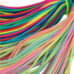 BOROLA 7 Strand Paracord Rope,Colorful Rainbow Cord,101 Feet