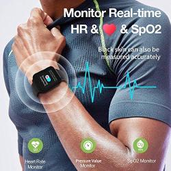 MorePro 18 Sports Mode Smart Watch with Music Control, DIY Screen Fitness Tracker with Blood Oxygen Heart Rate Monitor, Sleep Tracker with Pedometer Step Calories Counter for Men Women