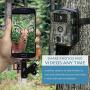 Trail Camera Viewer 4 in 1Memory SD Card Reader,E-thinker Game Camera Card Viewer-Trail Hunter View Hunting Photos Videos or Trail Camera Reader on Smartphone for iPad Mac&Android,SD & Micro SD(Black)