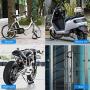VEEAPE Fingerprint Lock U Lock Bike IP65 Waterproof U Bike Lock, Bicycle Lock with USB Cable, 100 Fingerprints, Unlock Time 0.5 Seconds, Anti-Theft Safety Suitable for Bike Motorcycle Glass Door