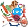 Adoya Dog Rope Toys 10 Pack Puppy Teething Chew Toy for Large Medium Small Dogs Breeds, Dog Toy Gift Set