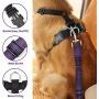 Lukovee Dog Safety Vest Harness with Seatbelt, Dog Car Harness Seat Belt Adjustable Pet Harnesses Double Breathable Mesh Fabric with Car Vehicle Connector Strap for Dog