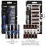 Syntus Precision Screwdriver Set, 63 in 1 with 57 Bits Screwdriver Kit, Magnetic Driver Electronics Repair Tool Kit for iPhone, Tablet, Macbook, Xbox, Cellphone, PC, Game Console, Black Syntus Precision Screwdriver Set, 63 in 1 with 57 Bits Screwdriver Kit, Magnetic Driver Electronics Repair Tool Kit for iPhone, Tablet, Macbook, Xbox, Cellphone, PC, Game Console, Black