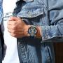 Mens Fashion Watch Simple Casual Analog Quartz Date with Black Milanese Mesh Band Minimalist Wrist Watches