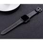 Henoda Compatible with Fitbit Versa Bands, Classic Genuine Leather Replacement Wristband Adjustable Fitness Strap for Fitbit Versa Women Men