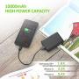 Omars Power Bank 10000mAh Portable Charger USB C & 2 USB A Ports Compact Battery Pack for iPhone Huawei Samsung and Type C Device