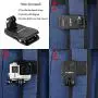 Sametop Backpack Strap Mount Quick Clip Mount Compatible with Gopro Hero 8, 7, 6, 5, 4, Session, 3+, 3, 2, 1, Hero (2018), Fusion, DJI Osmo, Xiaomi Yi Action Cameras