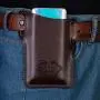 EASYANT PU Leather Cell Phone Holster Universal Case Sheath with Belt Hole Coffee EASYANT PU Leather Cell Phone Holster Universal Case Sheath with Belt Hole Coffee