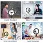 10" Selfie Ring Light with iPhone Tripod Stand & Cell Phone Holder for Live Stream/Makeup, Doosl Mini Led Camera Ringlight for YouTube Video/Photography Compatible with iPhone Xs Max XR Android 10" Selfie Ring Light with iPhone Tripod Stand & Cell Phone Holder for Live Stream/Makeup, Doosl Mini Led Camera Ringlight for YouTube Video/Photography Compatible with iPhone Xs Max XR Android