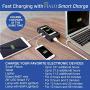 HALO Bolt Wireless Laptop Power Bank - 44400 mWh Portable Phone Laptop Charger Car Jump Starter with AC Outlet and Car Charger, Blue Graphite