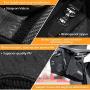 WIOR Strap-on Bike Saddle Bag, 1.5L Waterproof Bike Under Seat Bag with Zipper & Reflective Stripes, Mountain Road Bikes Bicycle Pouch Under Seat for Outdoor Riding Cycling Accessories (Black)