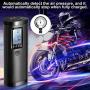 Portable Air Compressor - Vastar Mini Air Pump Tyre Inflator 100PSI / 2000mAh Rechargeable Lithium Battery with Digital LCD LED Light, Air Pressure Detection and Automatic for Car Bicycle Ball Tires