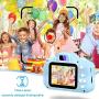 NINE CUBE Kids Toys Children Digital Camera for 3-9 Year Old Boys Girls Kids Action Camera ,Toddler Video Recorder 2 Inch 1080P Birthday Gifts for 3 4 5 6 7 8 9 10 Year Old Kids (32G SD Card Included