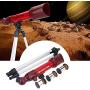 Telescopes for Kids Beginner, Monoscope Telescope with Tripod ，High Definition Space Astronomical Telescope with 40X, 60X, 80X Interchangeable Eyepieces, Best Gift for Child(Red)