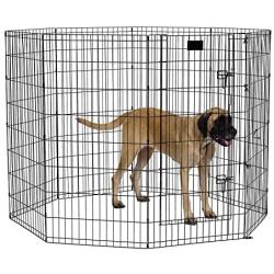 MidWest Homes for Pets Folding Metal Exercise Pen/Pet Playpen