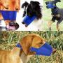 POLARHAWK Dog Muzzle Suit, 7pcs Blue Adjustable Quick Fit Pet Muzzle Anti-Bite, Anti-Call Dog Mask for Small Medium Large Dogs