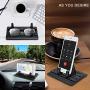 Car Phone Holder, Vansky Silicone Anti-Slip Hands Free Desk Phone Stand Car Phone Mount Compatible with iPhone 11 XR Samsung Huawei Smartphone GPS