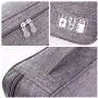 Portable Electronic Organizer Travel Accessories Cable Bag Universal Cord Storage Case Carrying for Charging Cable, Cell Phone, Power Bank,Mini Tablet(Gray) Portable Electronic Organizer Travel Accessories Cable Bag Universal Cord Storage Case Carrying for Charging Cable, Cell Phone, Power Bank,Mini Tablet(Gray)