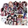 50PCS Cartoon Japanese Anime Kakegurui Stickers Lovely Sticker Laptop Computer Bedroom Wardrobe Car Skateboard Motorcycle Bicycle Mobile Phone Luggage Guitar DIY Decal (kakegurui)