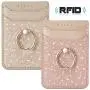 Phone Card Holder RFID Wallet Credit Adhesive Cell Case Stick-on Card Holder for Back of Phone for Most of Smartphones (iPhone/Android/Samsung Galaxy) Rosegold Phone Card Holder RFID Wallet Credit Adhesive Cell Case Stick-on Card Holder for Back of Phone for Most of Smartphones (iPhone/Android/Samsung Galaxy) Rosegold
