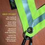 MOONSASH – USA Patented Hi-Visibility Reflective Sash > Reversible, Durable, Versatile, Stylish, No-Fuss Night Safety Gear for Men, Women & Kids > in Neon Yellow-Green & Midnight Black