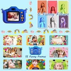 Artenjoyfine Kids Camera for 6-8 Year Old Girls,Shockproof Mini Cameras Child Camcorder for Little Girls with Soft Silicone Shell for Outdoor Play