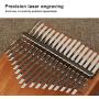 Kalimba 17 Key, Thumb Piano, Solid Finger Piano Mahogany Body, Set of 5 -Tuning hammer, Study instruction, Tune and color stickers, Portable piano bag, Packing case Butterfly pattern