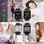 Smart Watch,Unlocked Touchscreen Smartwatch Compatible with Android/Bluetooth/iOS (Partial Functions) Call and Text Camera Notification Music Player Wrist Watch for Women Men(Black)