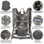 SHARKMOUTH Tactical MOLLE Hydration Pack Backpack 900D with 2L Leak-Proof Water Bladder, Keep Liquids Cool for Up to 4 Hours, Daypack for Hiking, Cycling, Running, Hunting, USA Flag Patch