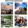 APEXEL Phone Camera Lens with 18x Telephoto Lens+Fisheye,Macro/Wide Angle Lens+Star,Kaleidoscope Filter+Tripod and Shutter 8 in 1 Cell Phone Lens Kit Fit For iPhone and other Smartphone