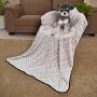 PAWZ Road Pet Dog Blanket Fleece Fabric Soft and Cute 4 Colors 4 Sizes